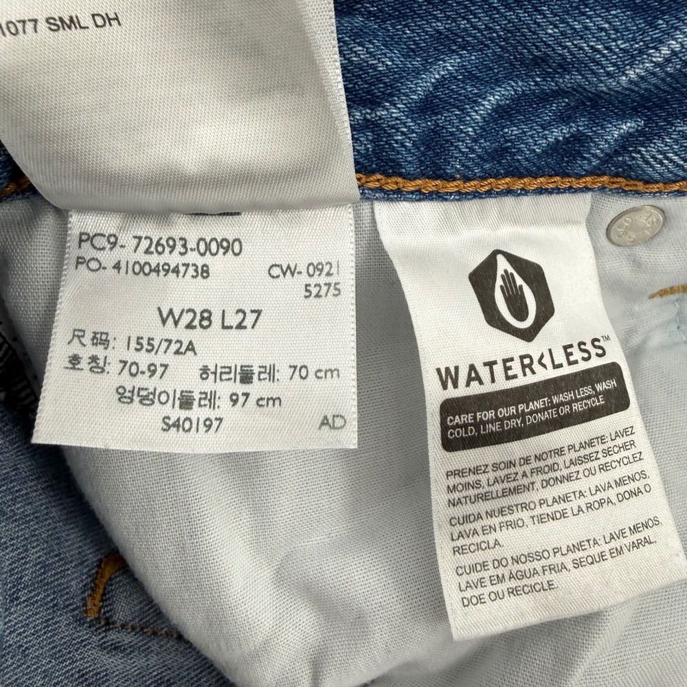 Levis Premium Ribcage Straight Ankle Jeans High Rise‎ Womens Size W 28 L 27 - Picture 5 of 16